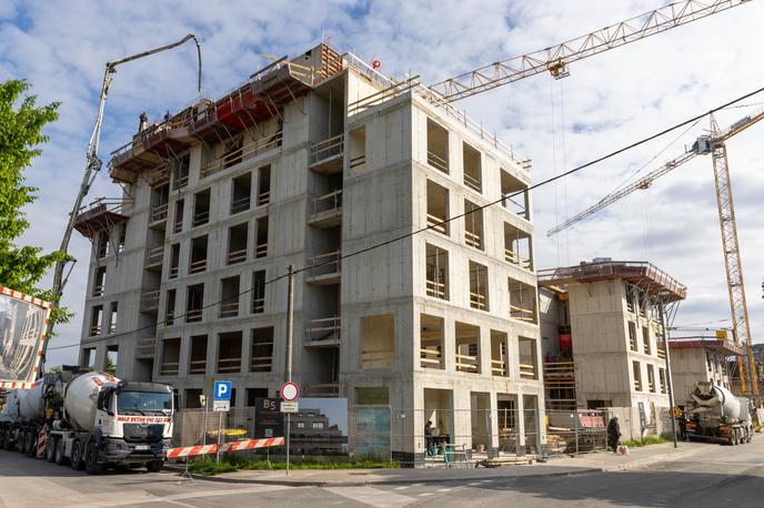 Bežigrajska petka, gradnja maj | Foto arhiv ponudnika