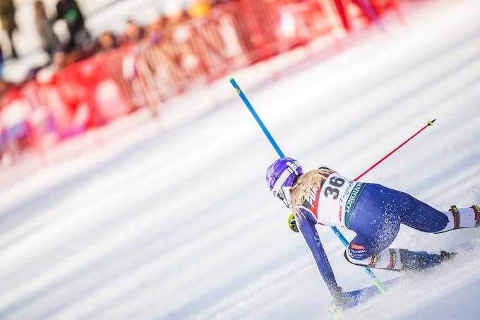 Ana Bucik je napako naredila na najbolj neprimernem delu proge in ostala brez priložnosti v finalni vožnji. | Foto: Siniša Kanižaj/Sportida