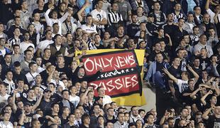 Rasistični napis bo Partizan stal 40.000 evrov