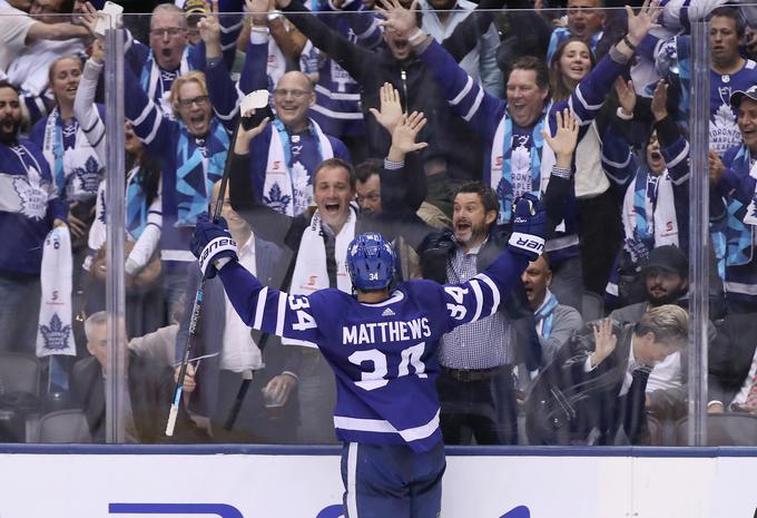 Auston Matthews je v tem trenutku najboljši strelec lige NHL. | Foto: Reuters