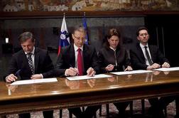 PS, SD, DL in DeSUS podpisale koalicijsko pogodbo