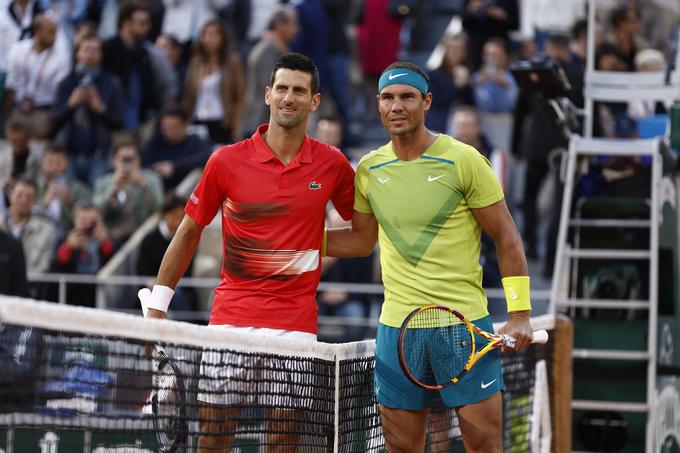 Novak Đoković in Rafael Nadal sta v Parizu poskrbela za pravo teniško poslastico. | Foto: Reuters