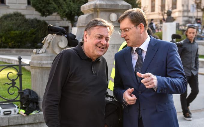 Ljubljanski župan Zoran Janković in premier Miro Cerar sta se v zadnjem času nekajkrat srečala. Beseda je nanesla tudi na morebitno sodelovanje. | Foto: STA ,