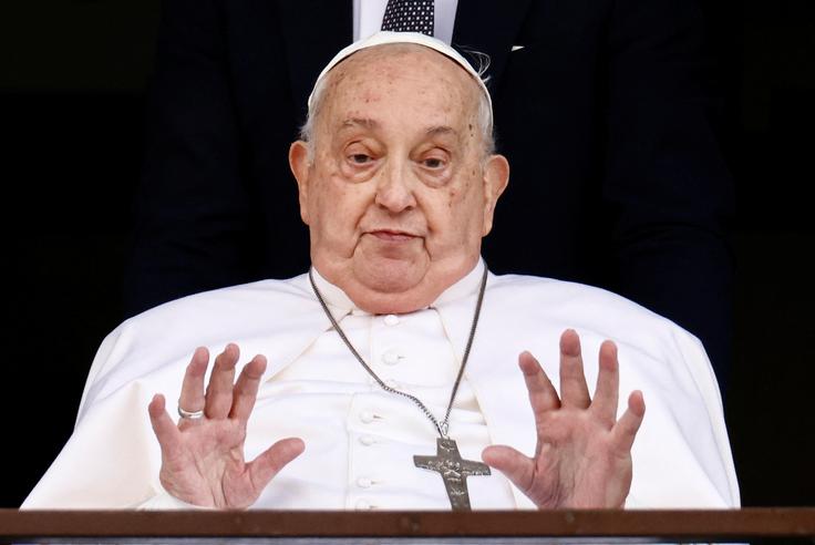 papež Frančišek, bolnišnica Gemelli, Rim | Foto: Reuters