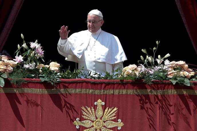 Velika noč Vatikan Papež Frančišek urbi et orbi | Foto Reuters