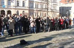 V Mariboru protest proti krčenju proračunskih sredstev (video)