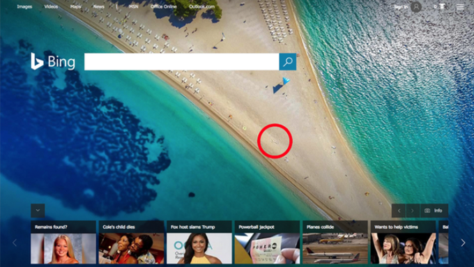 Bing | Foto: Matic Tomšič / Posnetek zaslona