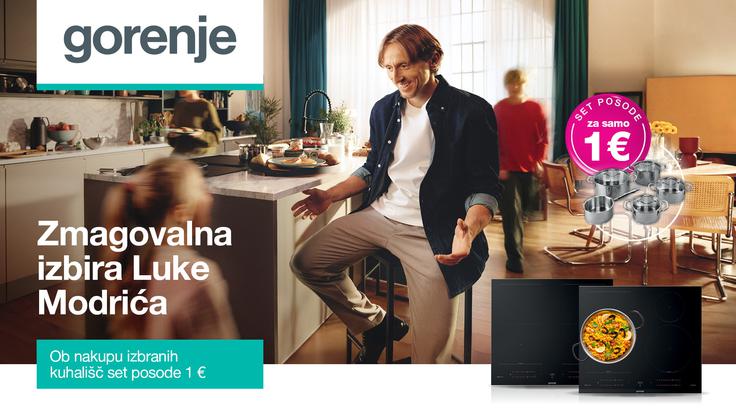 Vrhunski športnik Luka Modrić kot novi ambasador blagovne znamke Gorenje prisega na kakovost, zanesljivost in udobje v kuhinji.  | Foto: Gorenje GSI