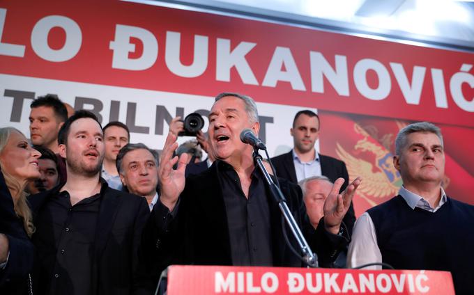 Milo Đukanović: "Vsem v Črni gori in zunaj nje smo poslali sporočilo, da smo nepremagljiva koalicija." | Foto: Reuters
