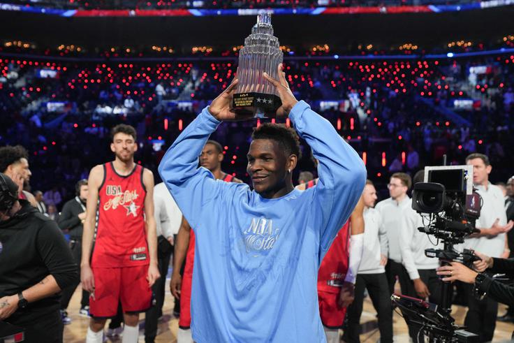 Anthony Edwards je letos že prejel nagrado MVP kot najboljši igralec srečanja All-Star. | Foto: Reuters