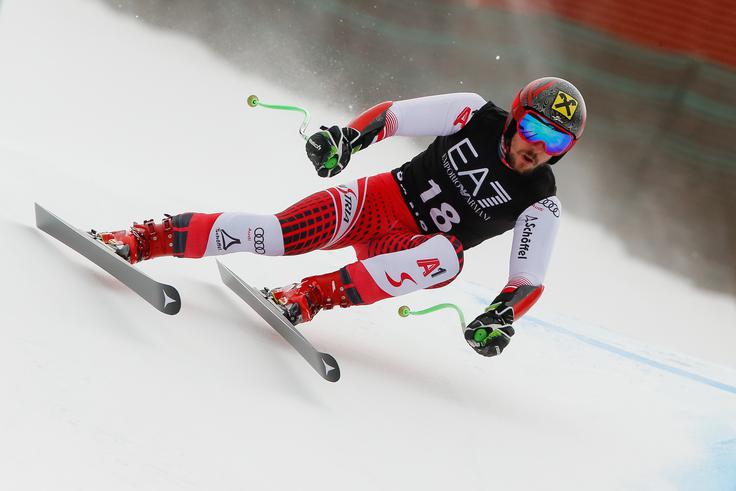 Marcel Hirscher naj bi nastopil tudi na sobotnem superveleslalomu. | Foto: Getty Images
