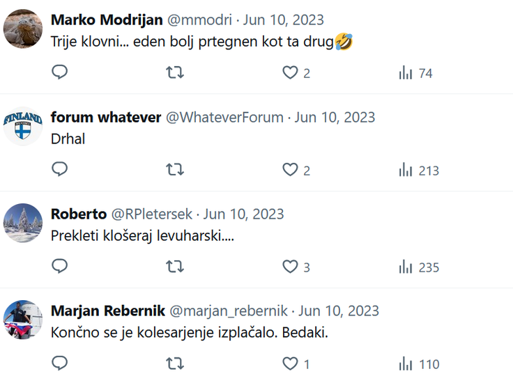 twitter Franci Kek | Foto: zajem zaslona Franci Kek
