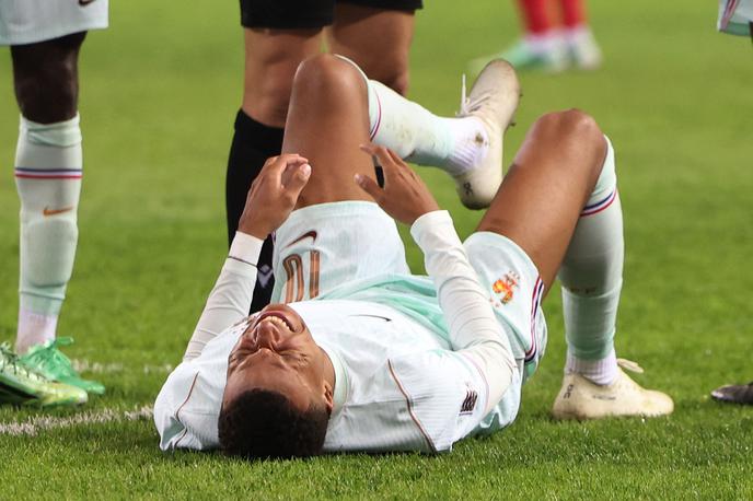 Kylian Mbappe, Francija | Kylian Mbappe se je poškodoval na tekmi s Turčijo, na kateri je zadel za zmago. | Foto Guliverimage