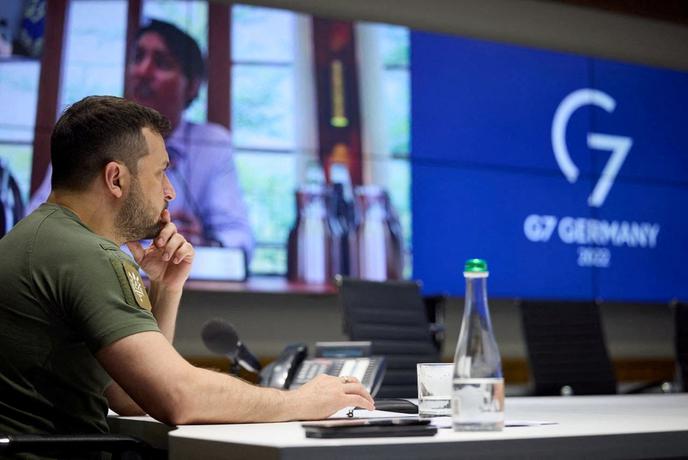 Voditelji držav članic G7 o uporabi zamrznjenega ruskega premoženja za podporo Ukrajini
