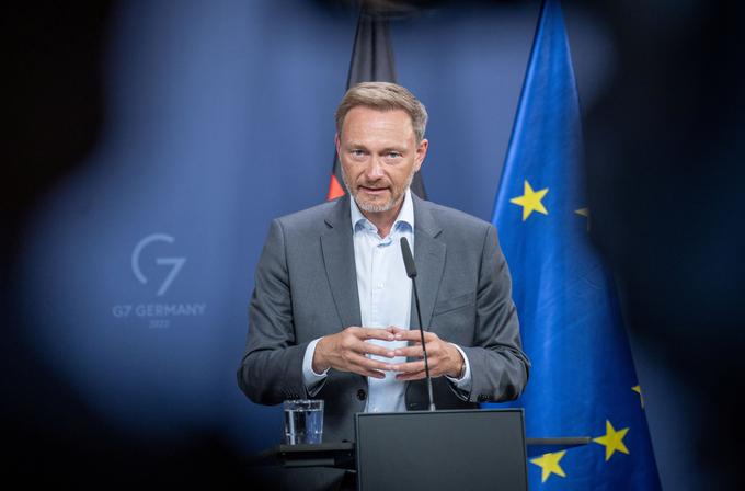 Nemški finančni minister Christian Lindner. | Foto: Reuters