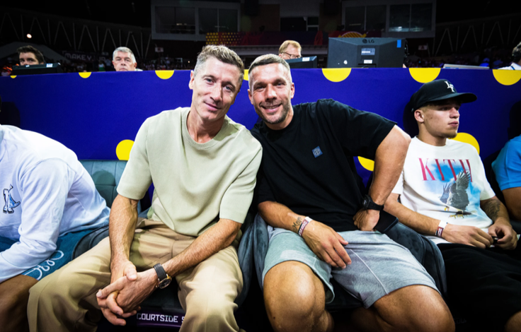 Z Robertom Lewandowskim | Foto: FIBA