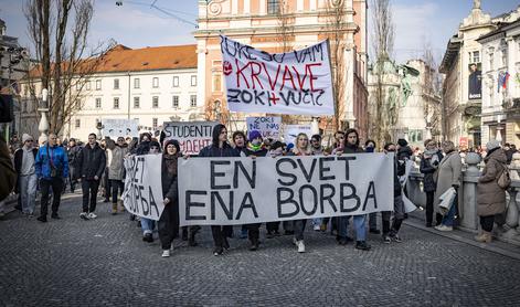 Protest v podporo srbskim študentom in proti županu Jankoviću #video