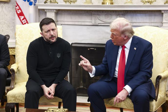 Volodimir Zelenski in Donald Trump | Ameriški predsednik Donald Trump z "lekcijo" ukrajinskemu predsedniku Volodimirju Zelenskemu.  | Foto Guliverimage