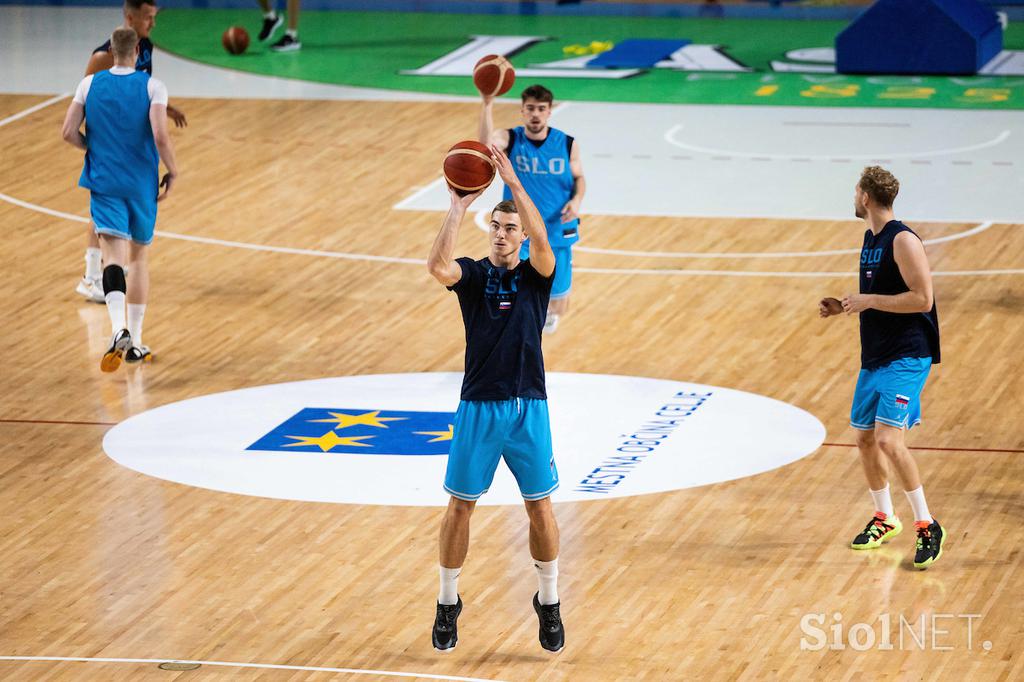 slovenska košarkarska reprezentanca trening