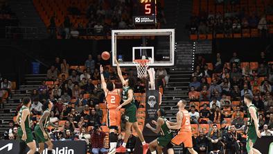 Valencia se je v drugem polčasu poigrala s Cedevito Olimpijo