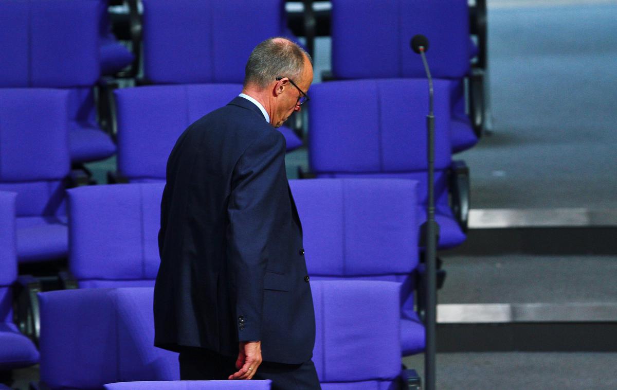 Friedrich Merz | Kanclerskemu kandidatu CDU/CSU Friedrichu Merzu v bundestagu ni uspelo prepričati dovolj poslancev, da bi podprli njegov predlog strožje priseljenske zakonodaje.  | Foto Guliverimage