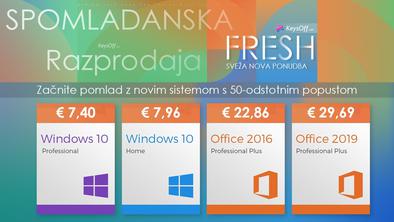 Spomladanska razprodaja 2021 – Windows 10 Professional za 7,40 evra