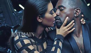 Kim Kardashian in Kanye West skupaj pred objektivom