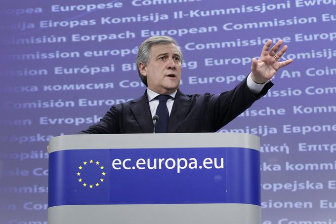 Antonio Tajani je nekdanji evropski komisar za promet ter za industrijo in podjetništvo. | Foto: Reuters