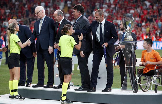 Stephanie Frappart je postavila nov mejnik v evropskem nogometu. | Foto: Reuters
