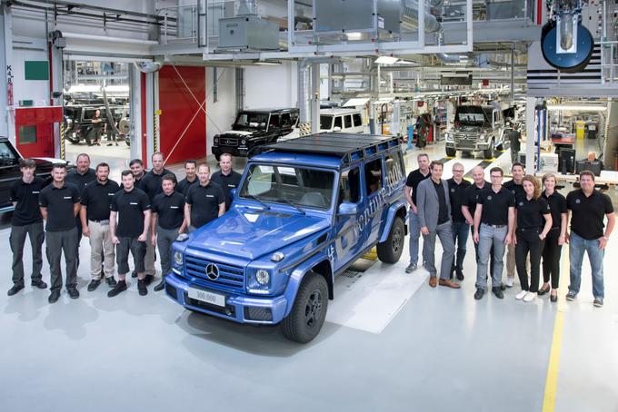 Jubilejno vozilo s proizvodne linje v tovarni Magna Steyr. | Foto: Mercedes-Benz
