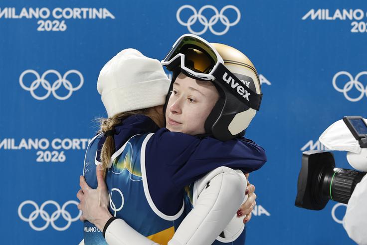 Nika Prevc je nedeljski trening izpustila. | Foto: Matej Družnik/Delo/STA