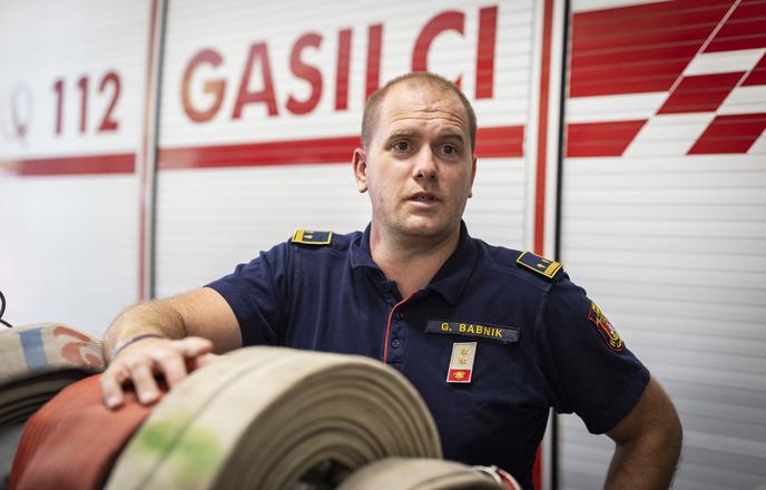 Gašper Babnik se je hitro našel v poklicu gasilca