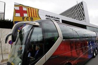Barcelona drvi proti Milanu z avtobusom