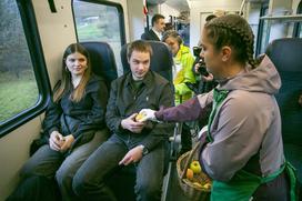 Slovenski zajtrk na vlaku, Slovenske železnice