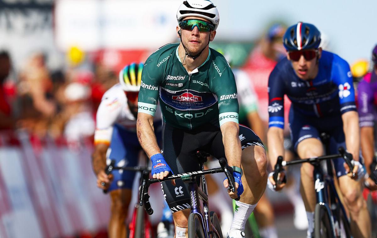 Kaden Groves, Vuelta 23 | Avstralec Kaden Groves je dobil še drugo zaporedno etapo na Dirki po Španiji. | Foto Unipublic/Sprint Cycling Agency