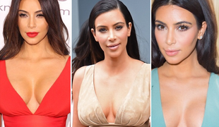 Kim Kardashian in njen dekolte (pomnoženo s 15) 