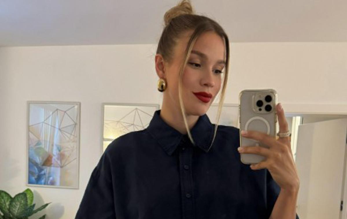 Anamaria Goltes | Anamaria Goltes se je naziva mamica prvič razveselila konec novembra 2023. | Foto Instagram/Anamaria Goltes