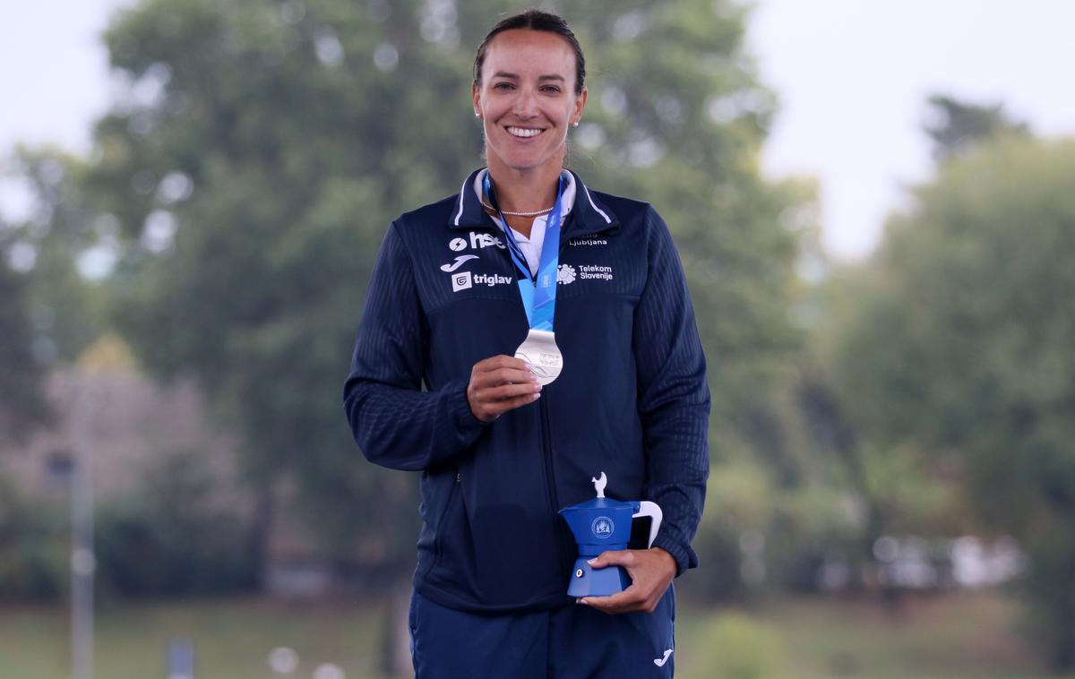 Anja Osterman | Anja Osterman je v Milanu osvojila srebrno kolajno. | Foto Nina Jelenc