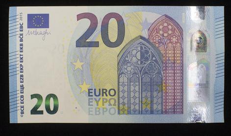 Poglejte, kakšen bo nov bankovec za 20 evrov