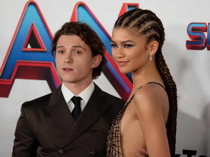 Tom Holland in Zendaya, igralski par, v katerem je ona opazno višja od njega. | Foto: Guliverimage/Billy Bennight