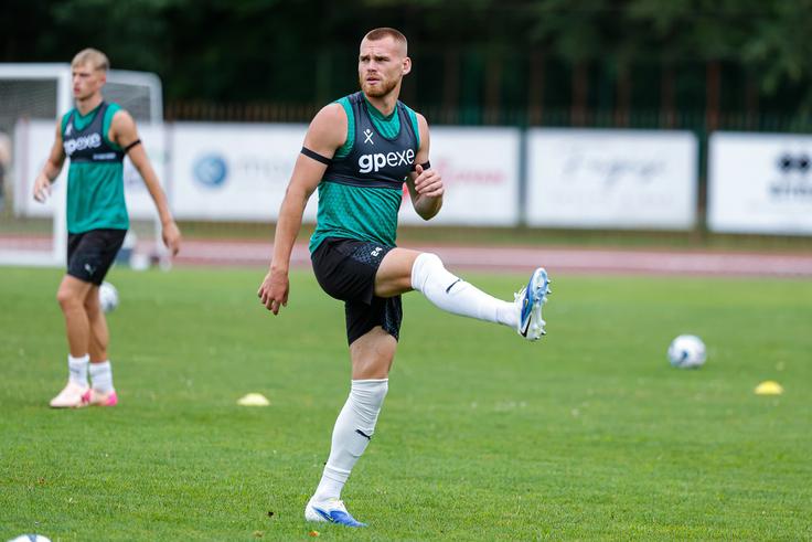 Estonski reprezentančni napadalec Alex Tamm je v izvrstni strelski formi. Na pripravljalnih tekmah je bil s štirimi zadetki prvi strelec Olimpije. | Foto: Aleš Fevžer