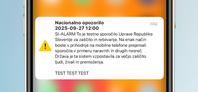 Veliki alarm: zakaj bodo v soboto glasno zapiskali vsi telefoni v Sloveniji?