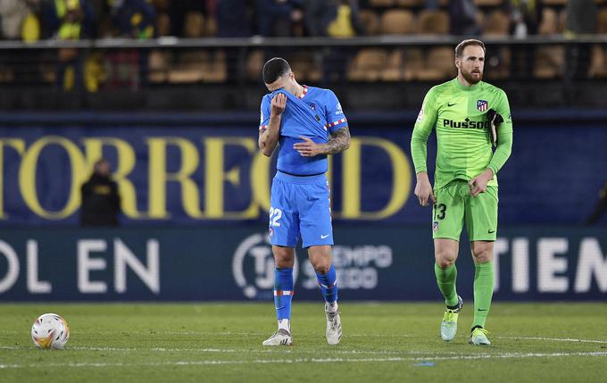 Jan Oblak in Mario Hermoso po tekmi nista bila najbolj zadovoljna z rezultatom. | Foto: Reuters