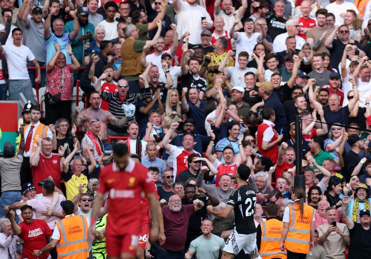 Mikel Merino je v 70. minuti izenačil na 2:2 in preprečil poraz topničarjev na Anfieldu. | Foto: Reuters