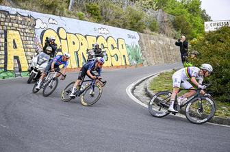 Pogačarjev mehanik razkril detajl iz ozadja: Pogačar je na dirki Milano–Sanremo zmagal z zlomljenim okvirjem