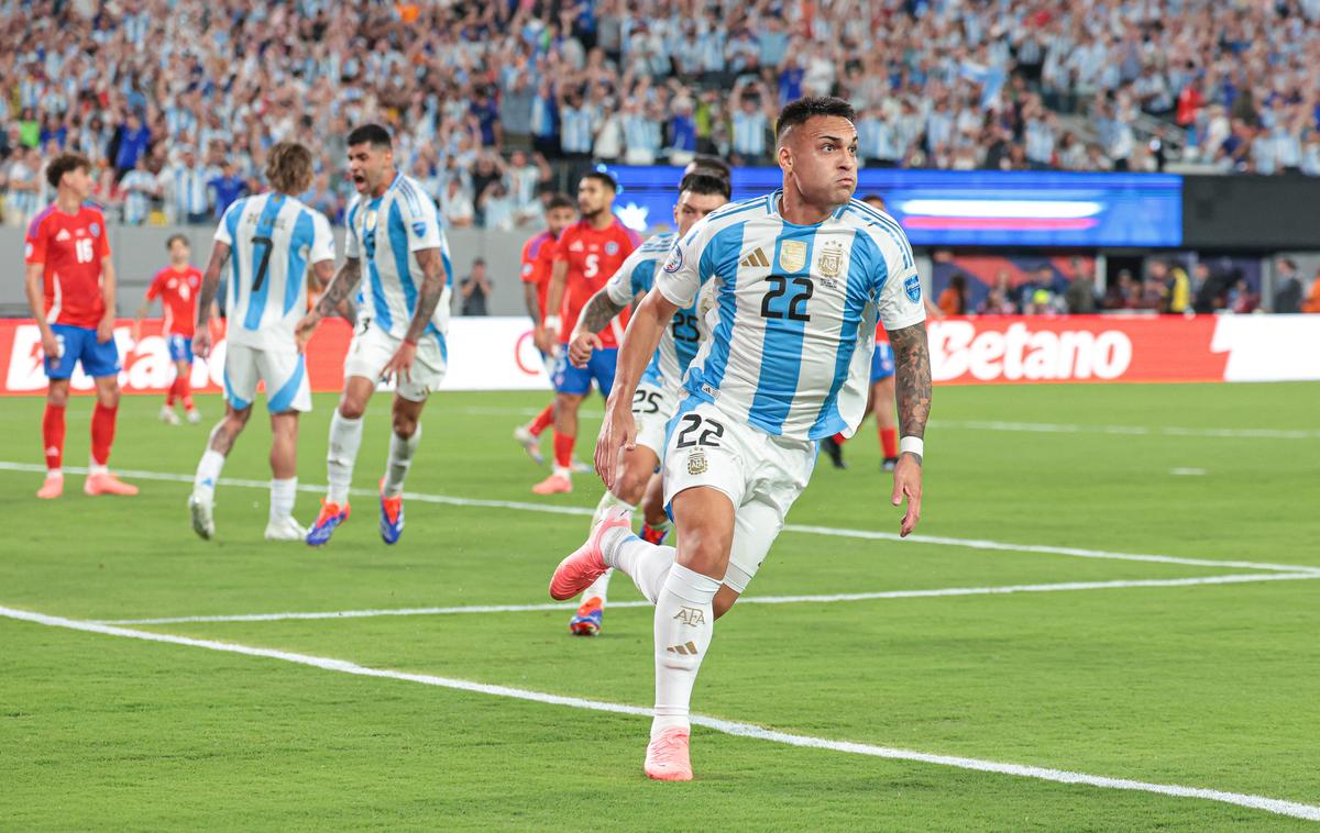 Copa America, Lautaro Martinez | Lautaro Martinez je zadel za zmago Argentine, ki je napredovala v četrtfinale. | Foto Reuters