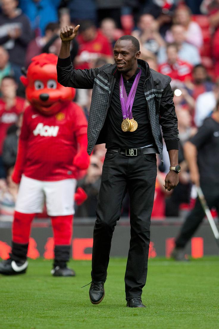 Usain Bolt obožuje Manchester United. | Foto: Guliverimage