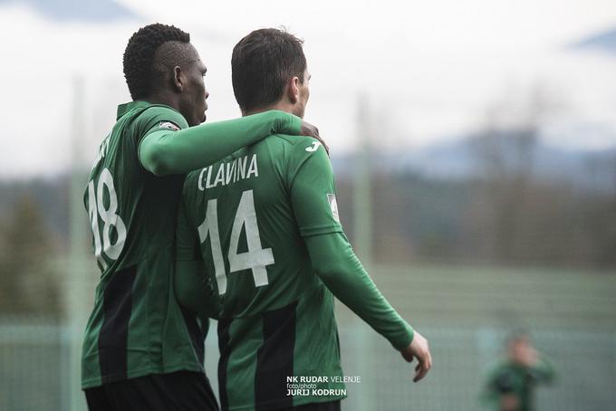 Kamerunsko-hrvaški dvojec je v tej sezoni v prvenstvu poskrbel že za 19 zadetkov. Bo danes prestopil mejo 20 golov? | Foto: NK Rudar Velenje