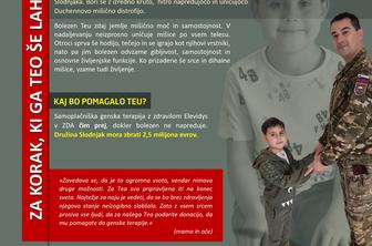 Pomagajmo sedemletnemu Teu z Duchennovo mišično distrofijo