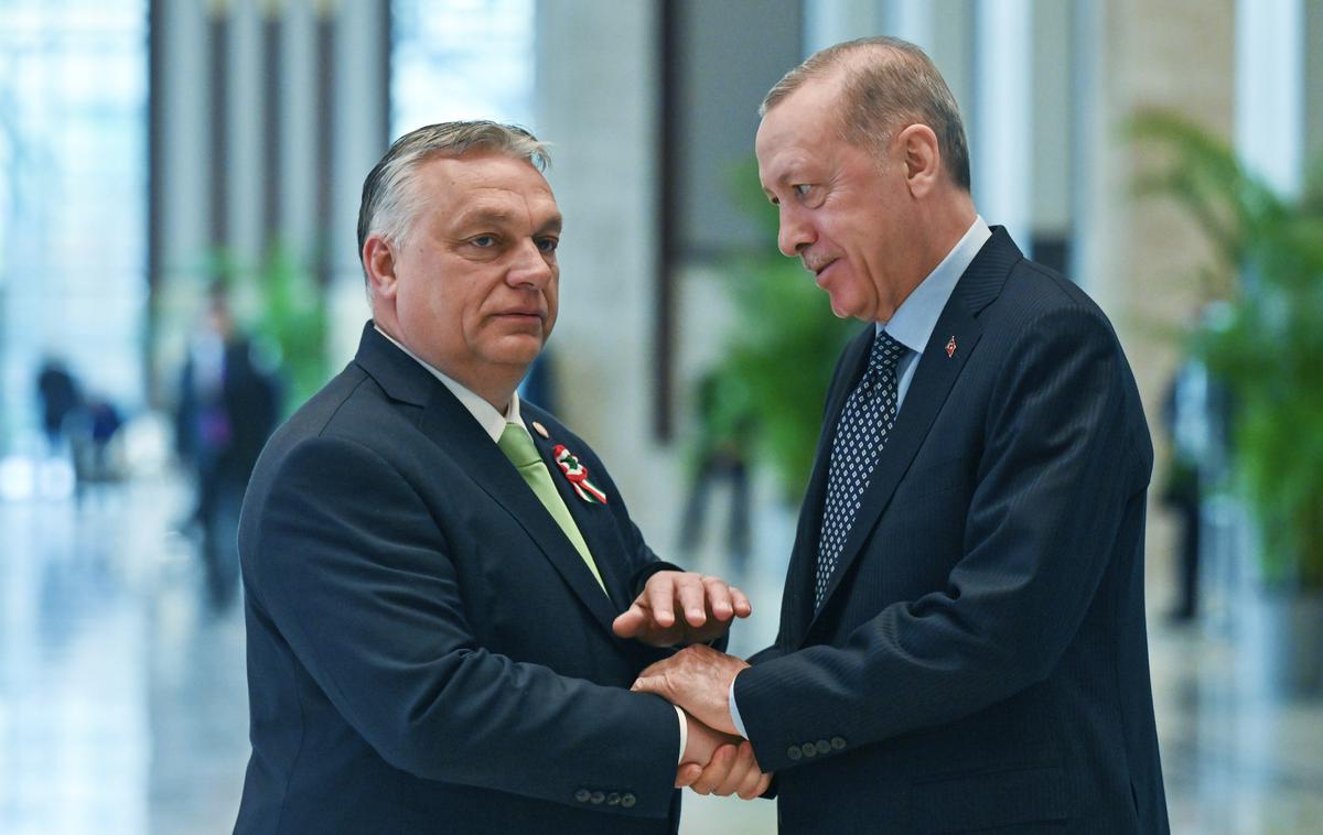 Viktor Orban in Recep Tayyip Erdogan | Viktor Orban in Recep Tayyip Erdogan, ki sta skupaj zavrla vključevanje Švedske v Nato,  sta se 16. marca letos srečala v Ankari na srečanju Organizacije turških držav. | Foto Guliverimage